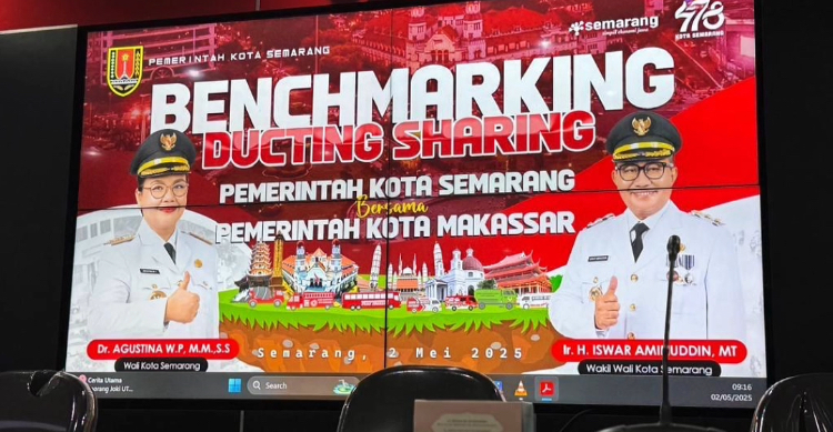 Kadis PU Lakukan Kegiatan Benchmarking Kerjasama Ducting Sharing di Pemkot Semarang
